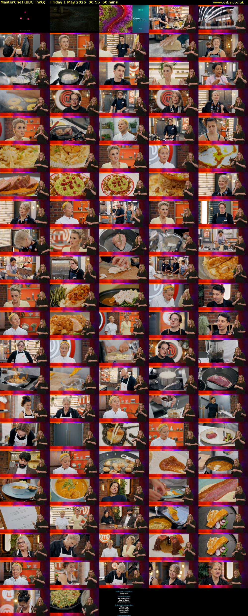 MasterChef (BBC TWO) Friday 1 May 2026 00:55 - 01:55
