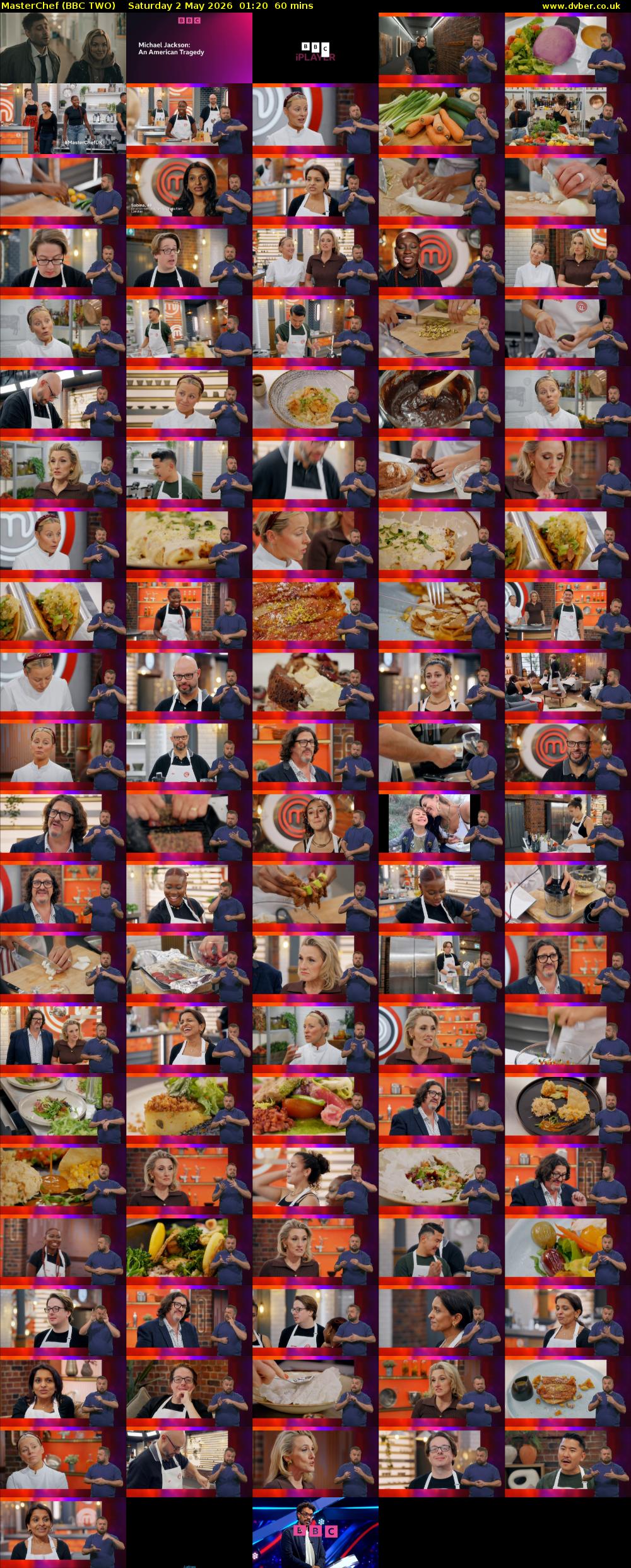 MasterChef (BBC TWO) Saturday 2 May 2026 01:20 - 02:20