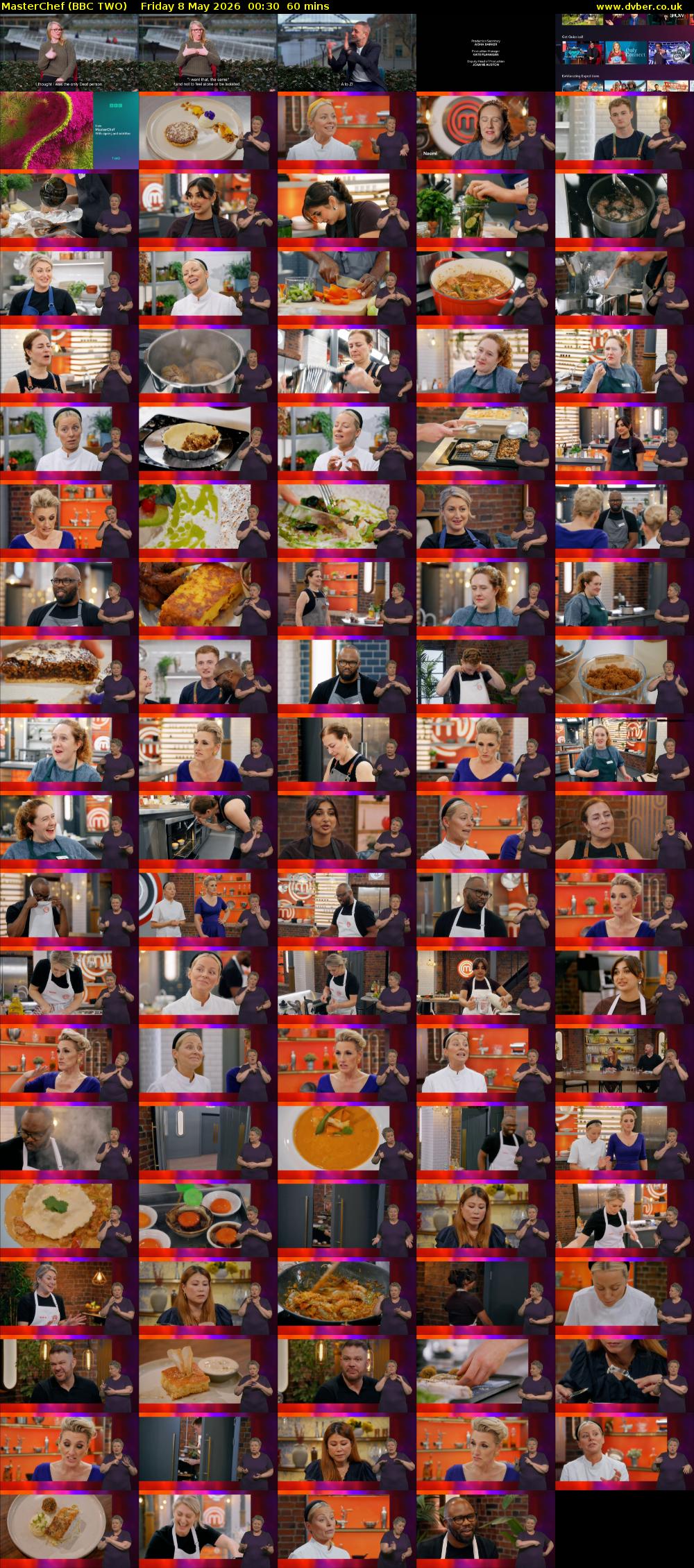 MasterChef (BBC TWO) Friday 8 May 2026 00:30 - 01:30