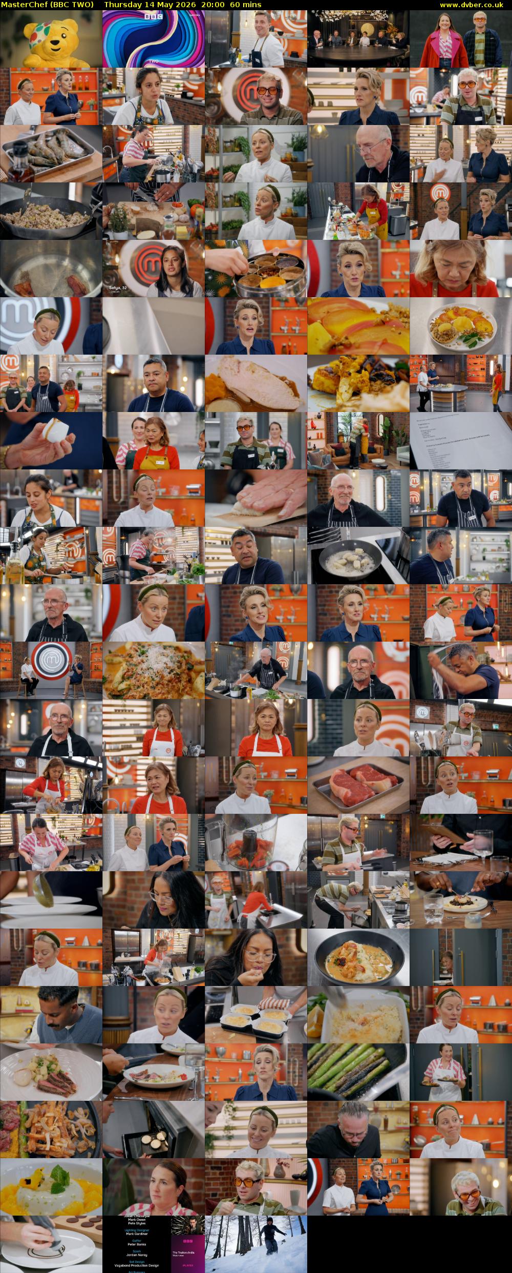 MasterChef (BBC TWO) Thursday 14 May 2026 20:00 - 21:00