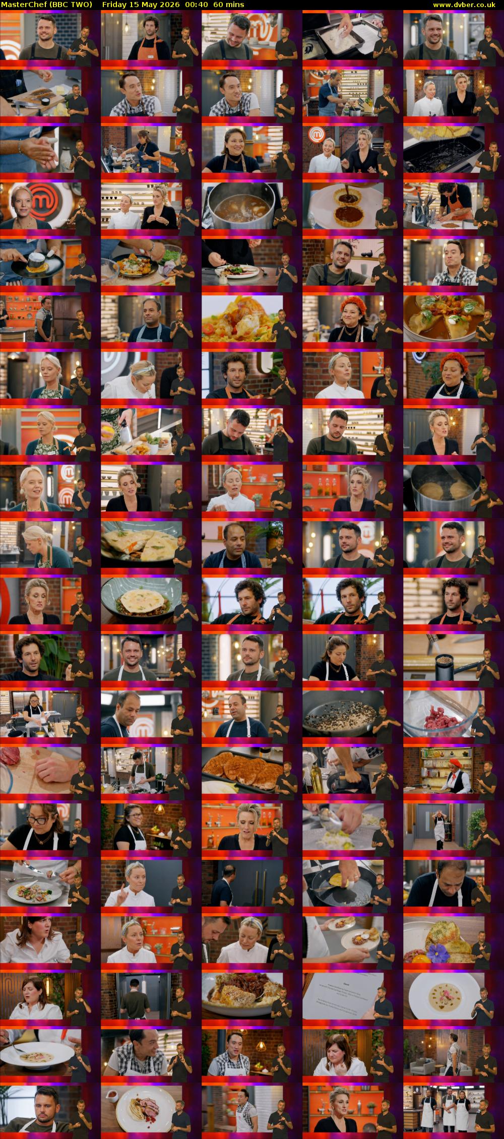 MasterChef (BBC TWO) Friday 15 May 2026 00:40 - 01:40