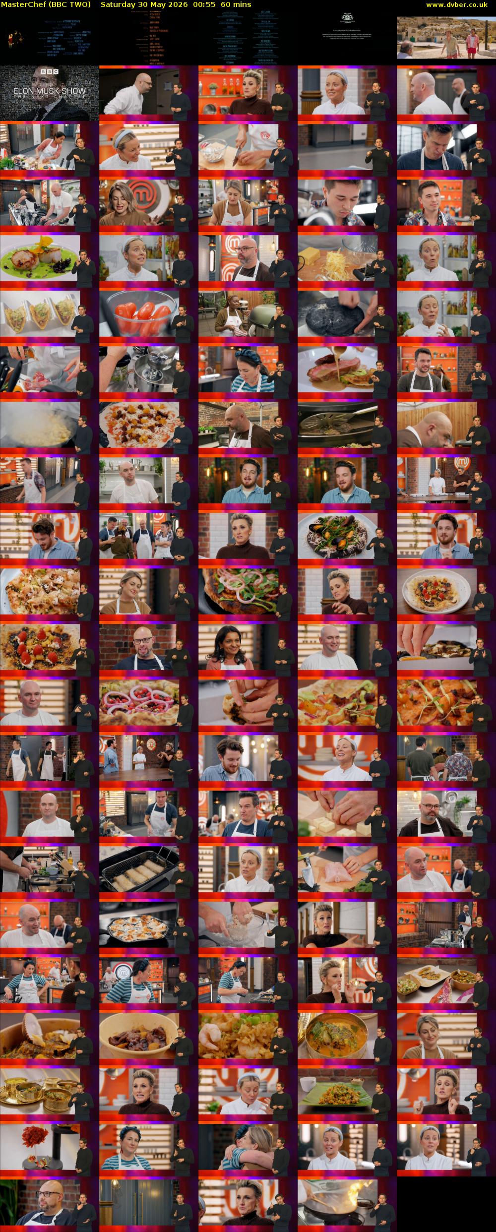 MasterChef (BBC TWO) Saturday 30 May 2026 00:55 - 01:55