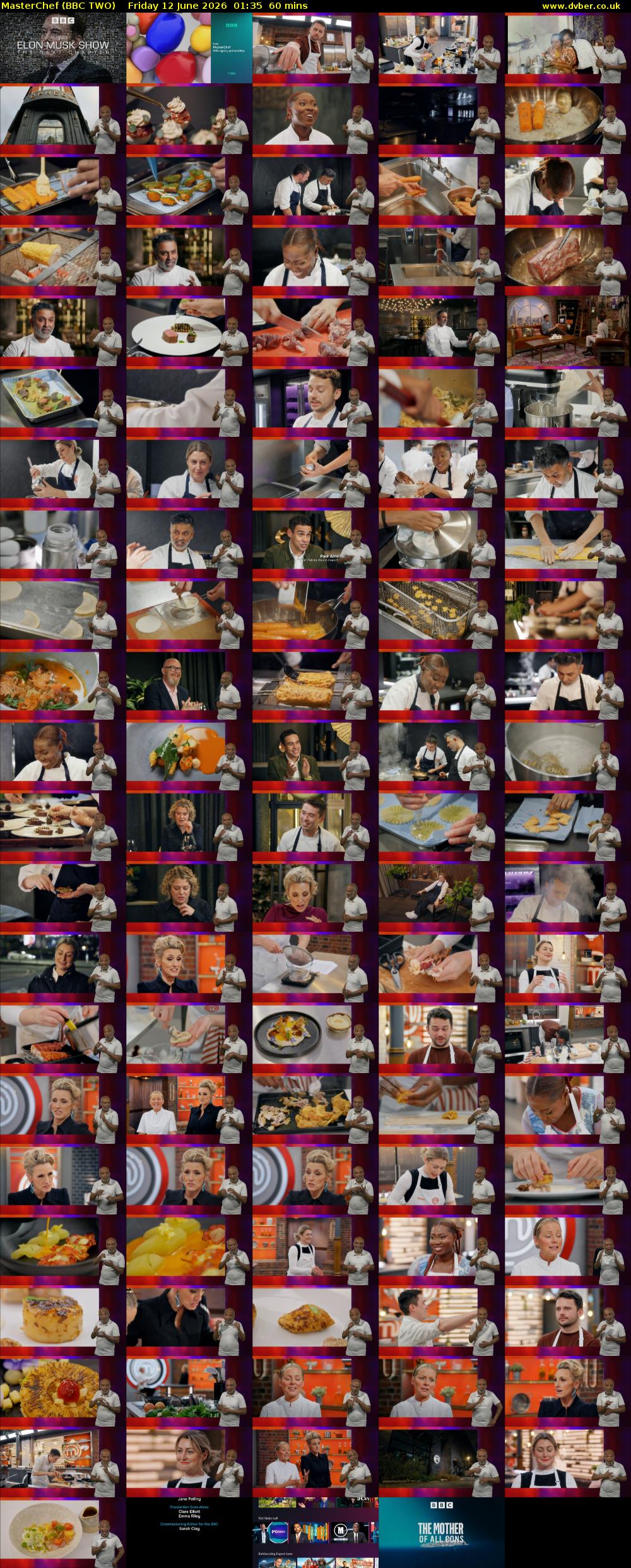 MasterChef (BBC TWO) Friday 12 June 2026 01:35 - 02:35