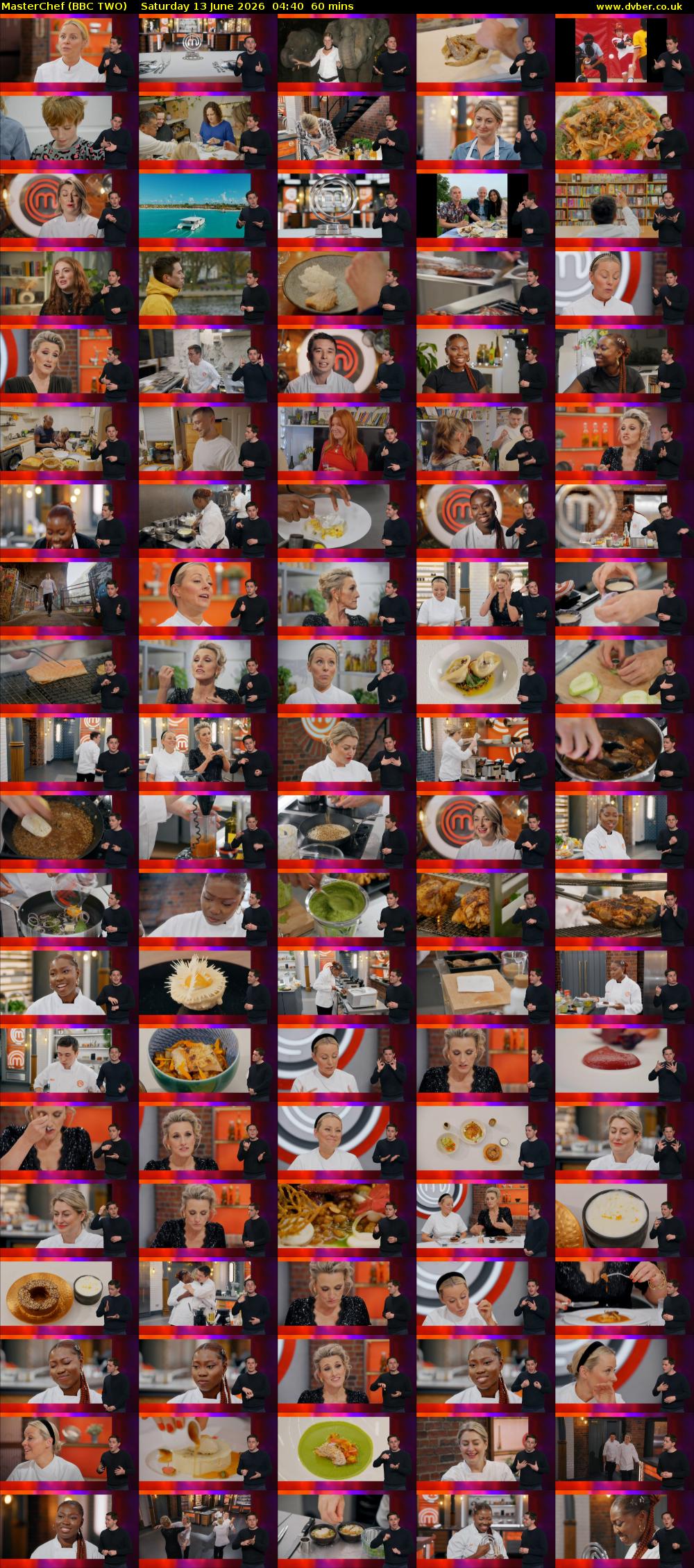 MasterChef (BBC TWO) Saturday 13 June 2026 04:40 - 05:40