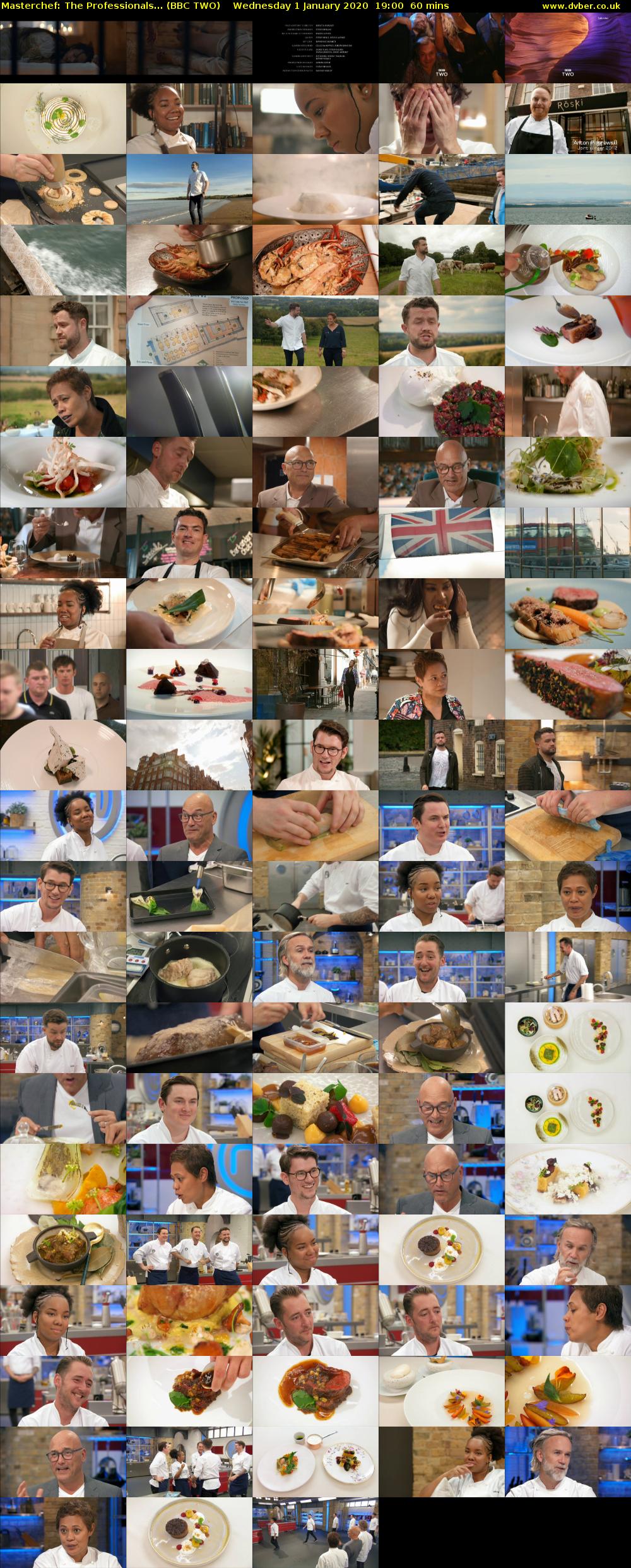 Masterchef: The Professionals... (BBC TWO) Wednesday 1 January 2020 19:00 - 20:00