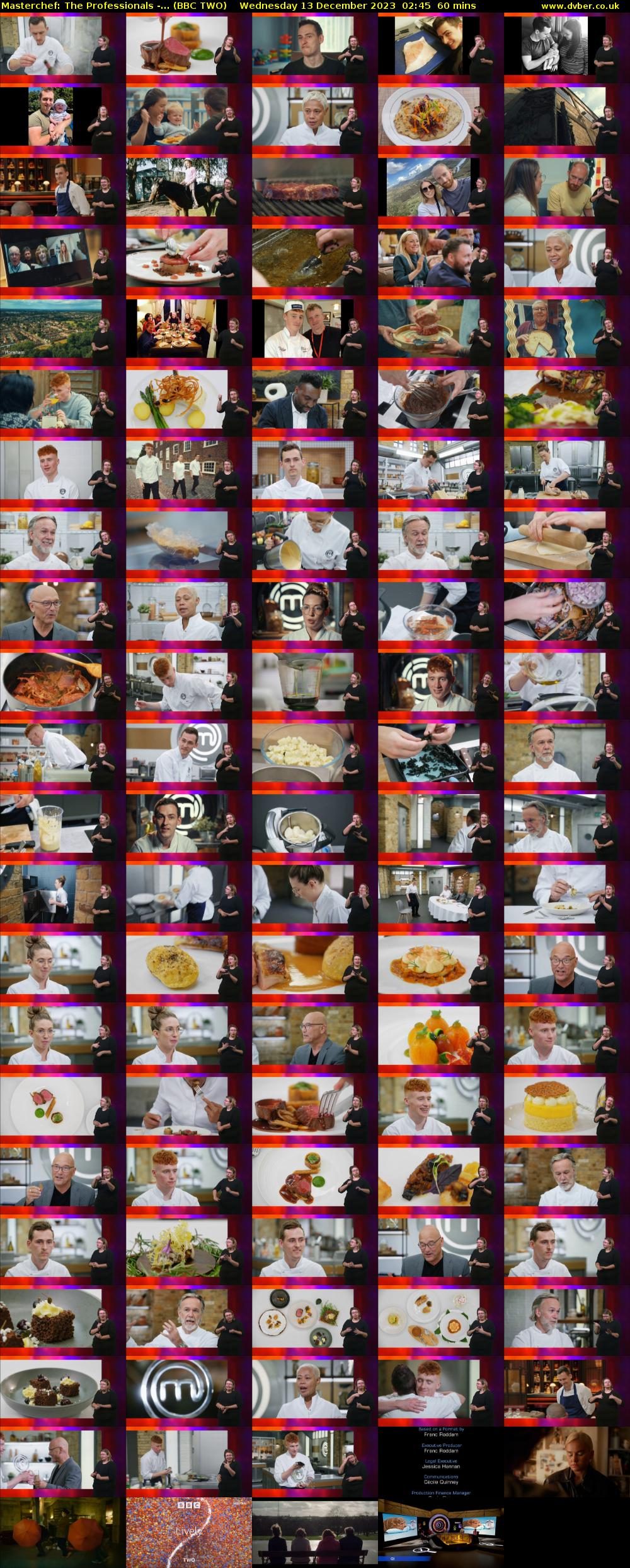 Masterchef: The Professionals -... (BBC TWO) Wednesday 13 December 2023 02:45 - 03:45