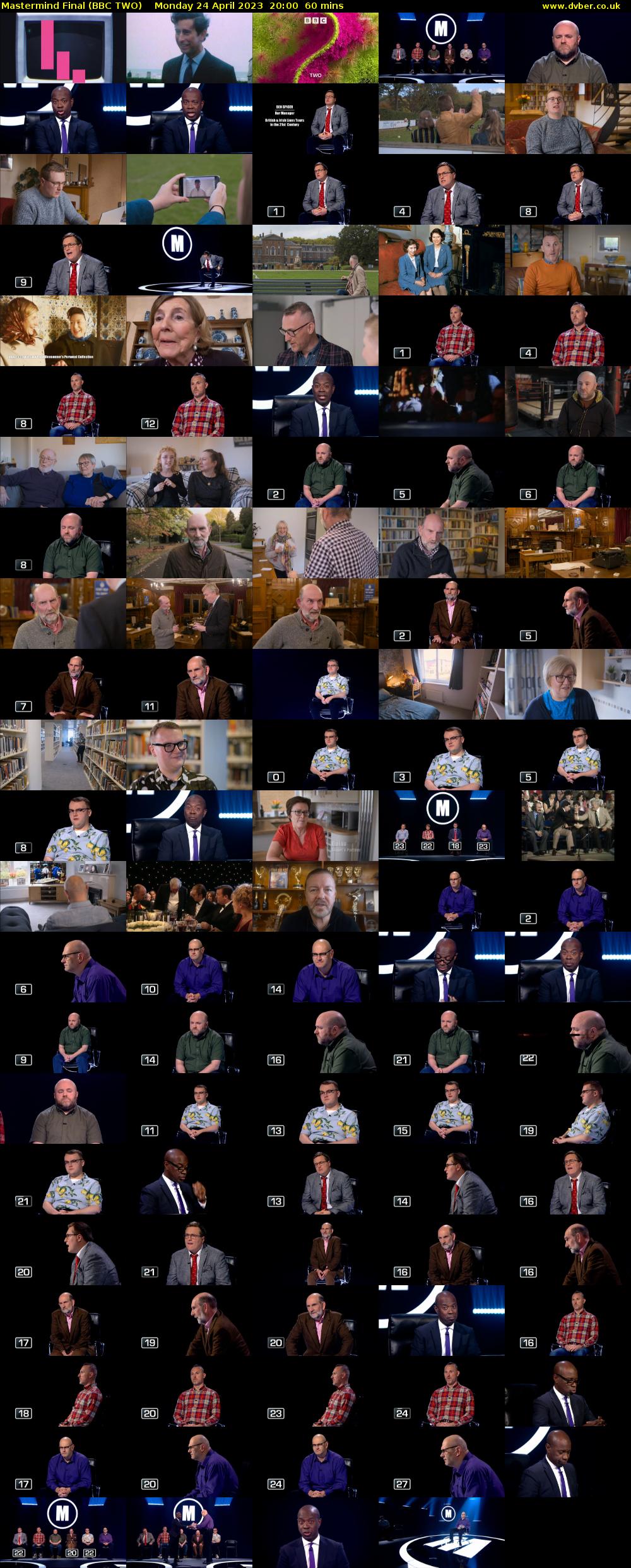 Mastermind Final (BBC TWO) Monday 24 April 2023 20:00 - 21:00