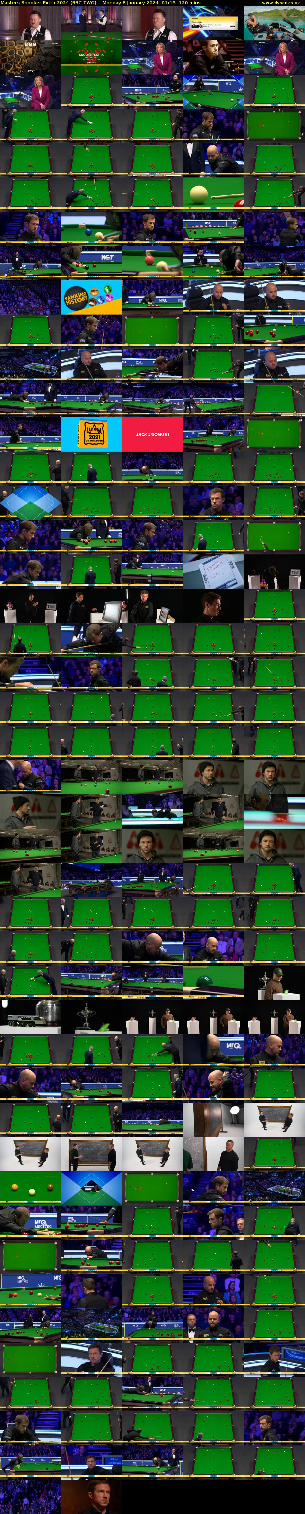 Masters Snooker Extra 2024 (BBC TWO) Monday 8 January 2024 01:15 - 03:15