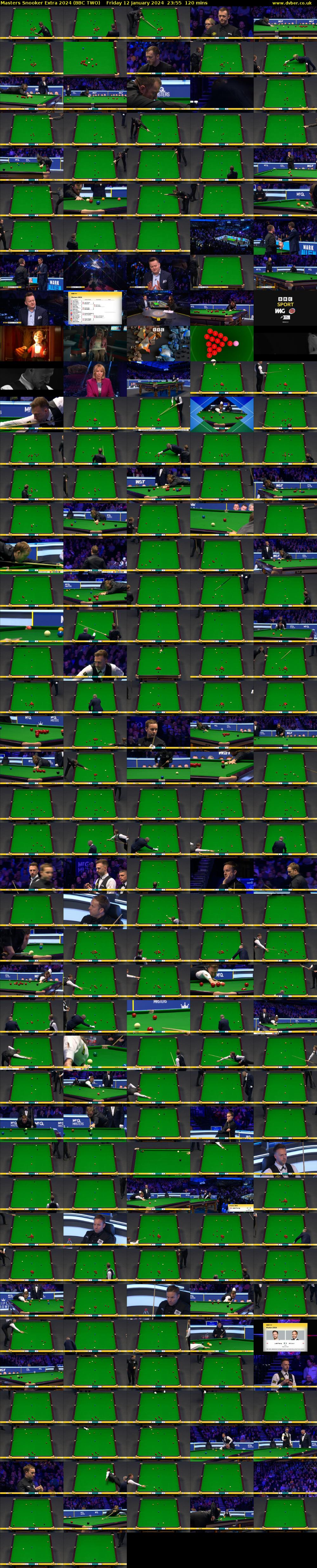Masters Snooker Extra 2024 (BBC TWO) Friday 12 January 2024 23:55 - 01:55
