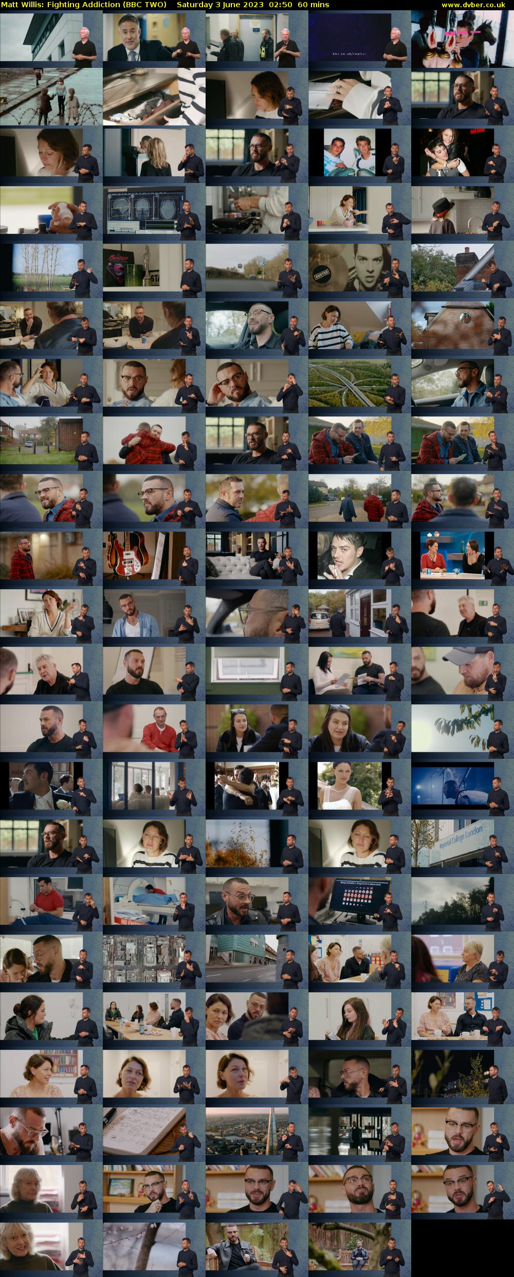 Matt Willis: Fighting Addiction (BBC TWO) Saturday 3 June 2023 02:50 - 03:50