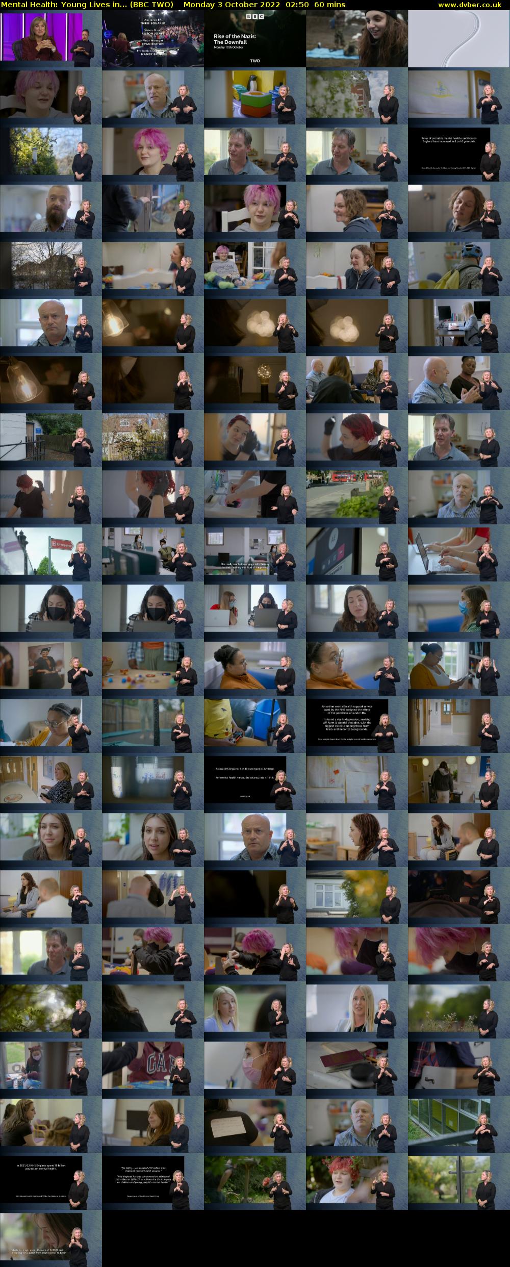 Mental Health: Young Lives in... (BBC TWO) Monday 3 October 2022 02:50 - 03:50