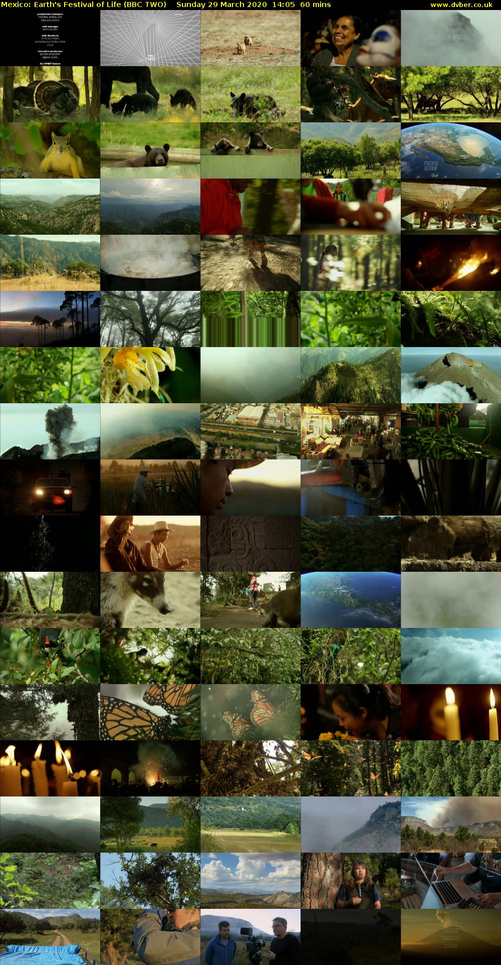 Mexico: Earth's Festival of Life (BBC TWO) Sunday 29 March 2020 14:05 - 15:05