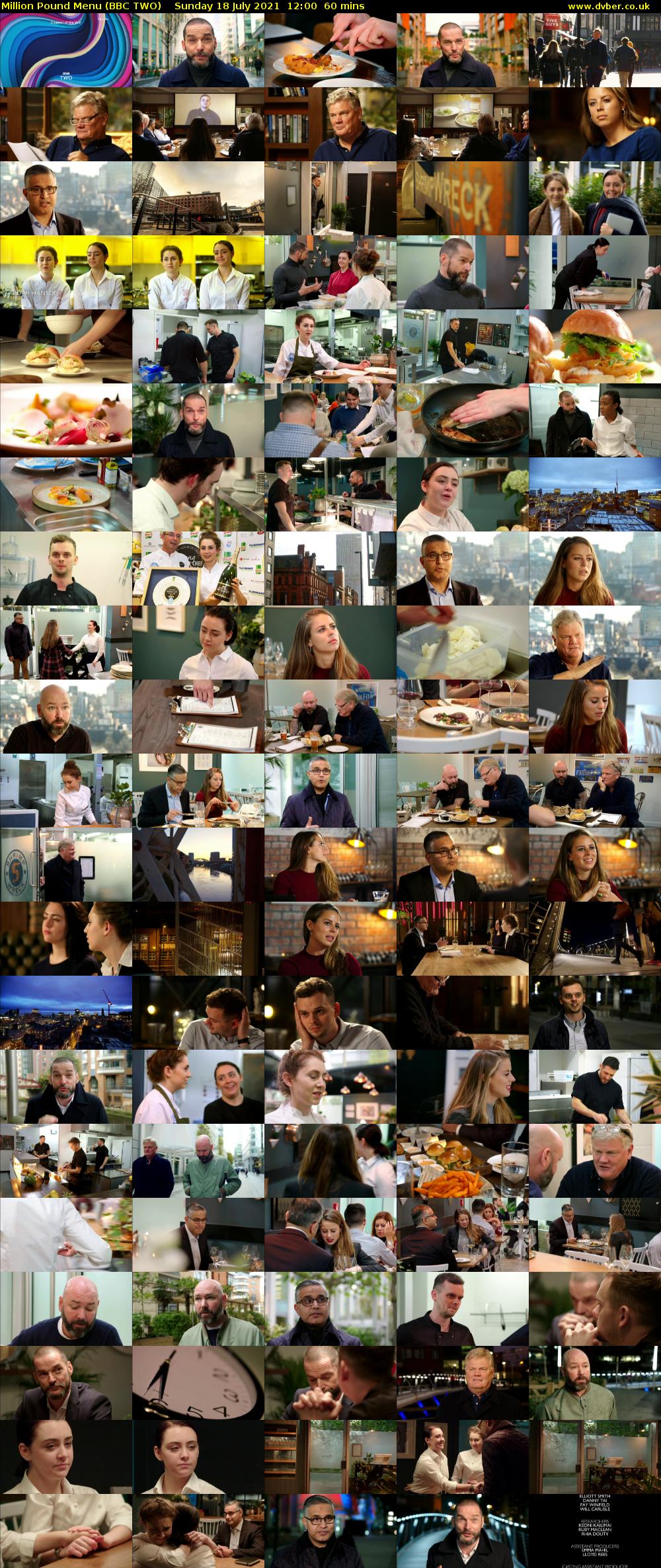 Million Pound Menu (BBC TWO) Sunday 18 July 2021 12:00 - 13:00
