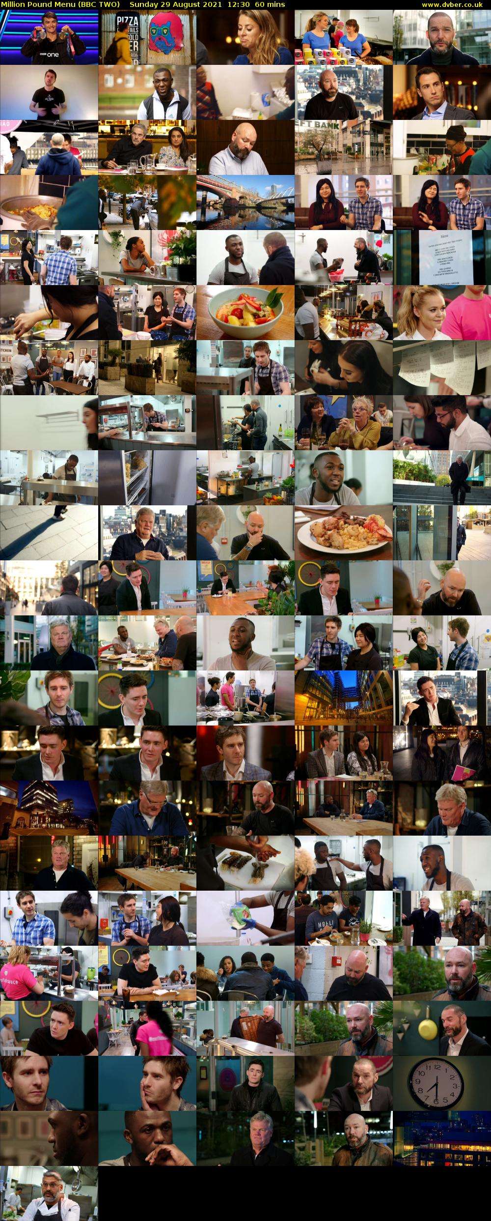 Million Pound Menu (BBC TWO) Sunday 29 August 2021 12:30 - 13:30