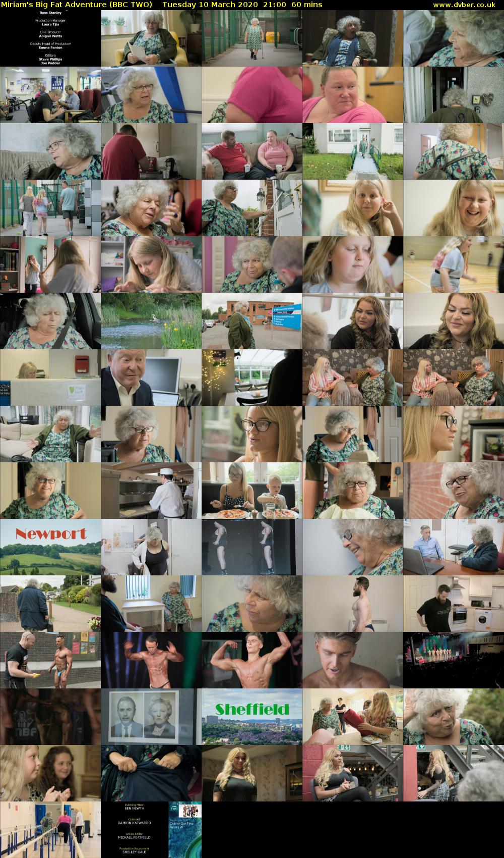 Miriam's Big Fat Adventure (BBC TWO) Tuesday 10 March 2020 21:00 - 22:00