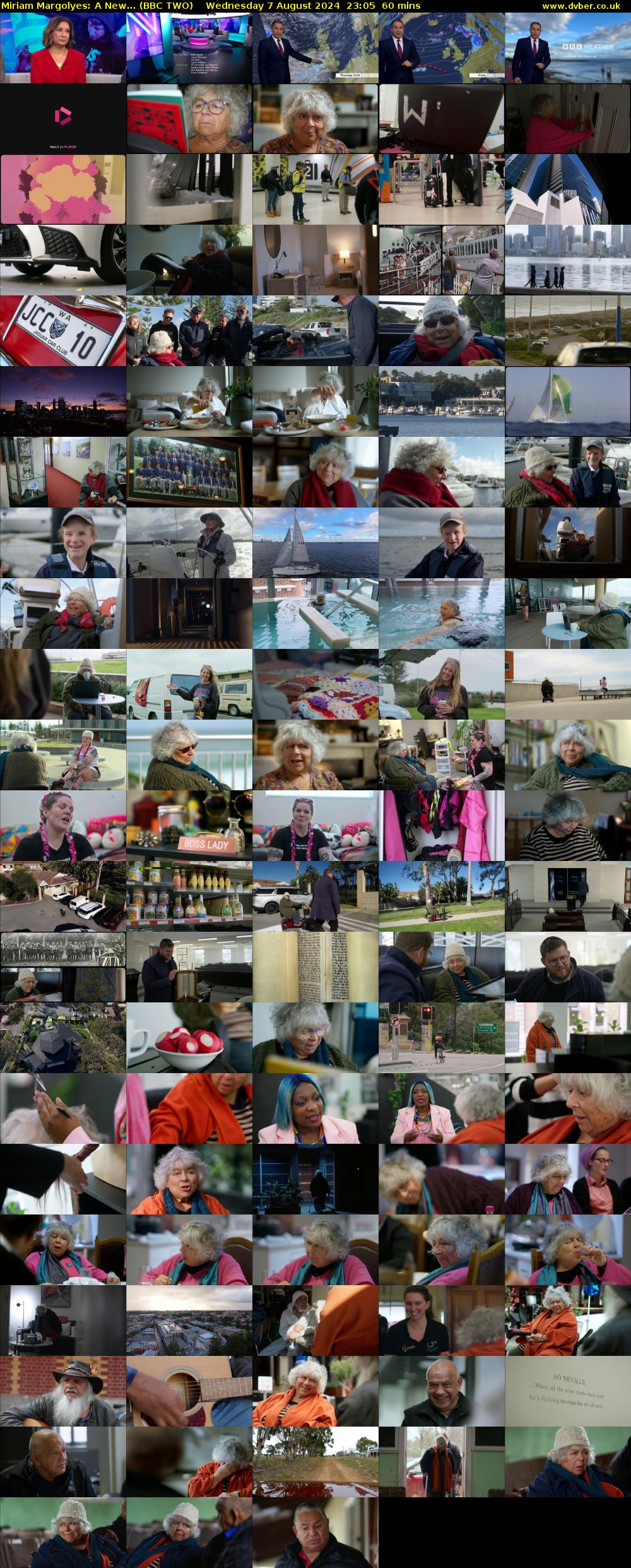 Miriam Margolyes: A New... (BBC TWO) Wednesday 7 August 2024 23:05 - 00:05