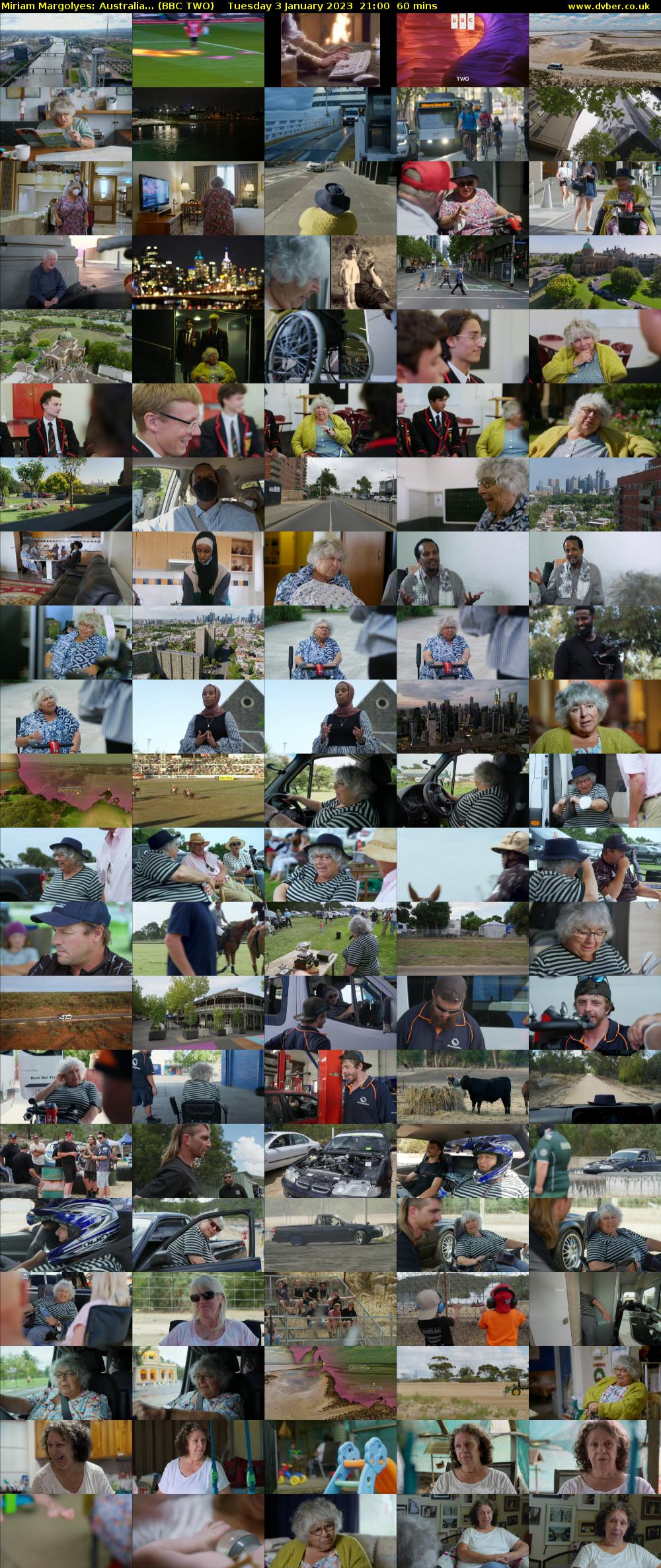 Miriam Margolyes: Australia... (BBC TWO) Tuesday 3 January 2023 21:00 - 22:00