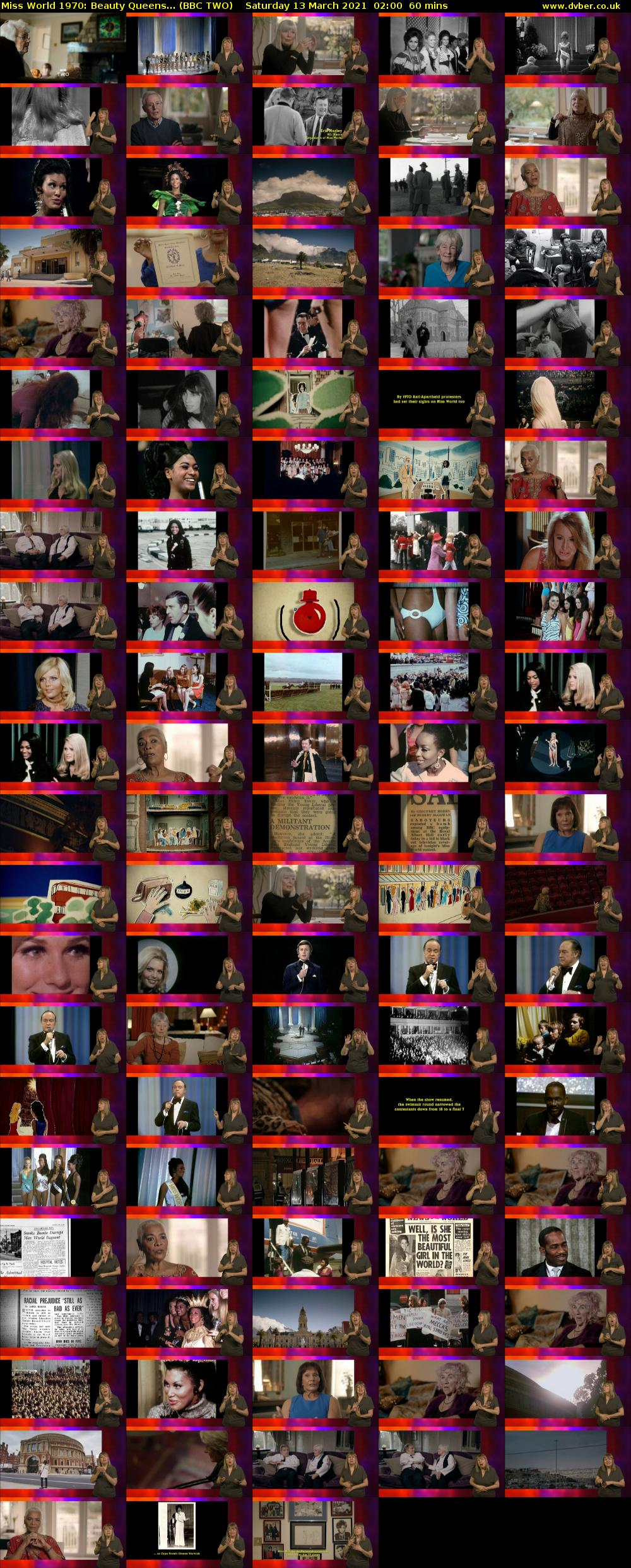 Miss World 1970: Beauty Queens... (BBC TWO) Saturday 13 March 2021 02:00 - 03:00