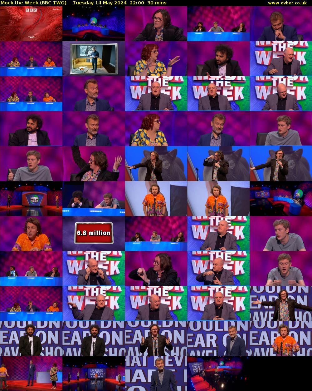 Mock the Week (BBC TWO) Tuesday 14 May 2024 22:00 - 22:30
