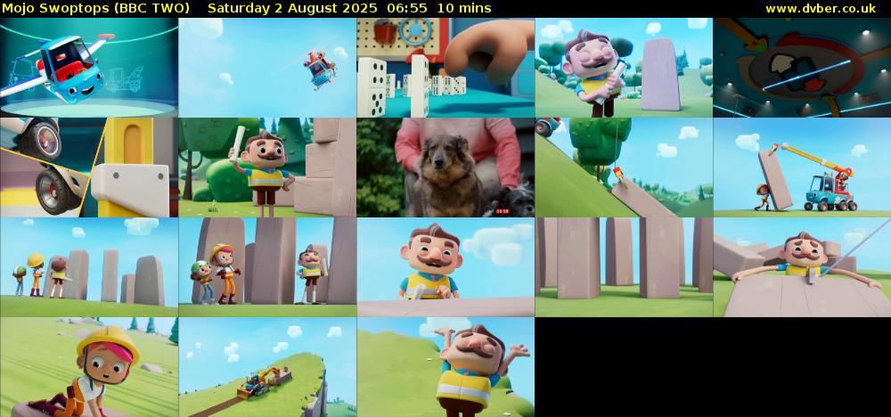 Mojo Swoptops (BBC TWO) Saturday 2 August 2025 06:55 - 07:05
