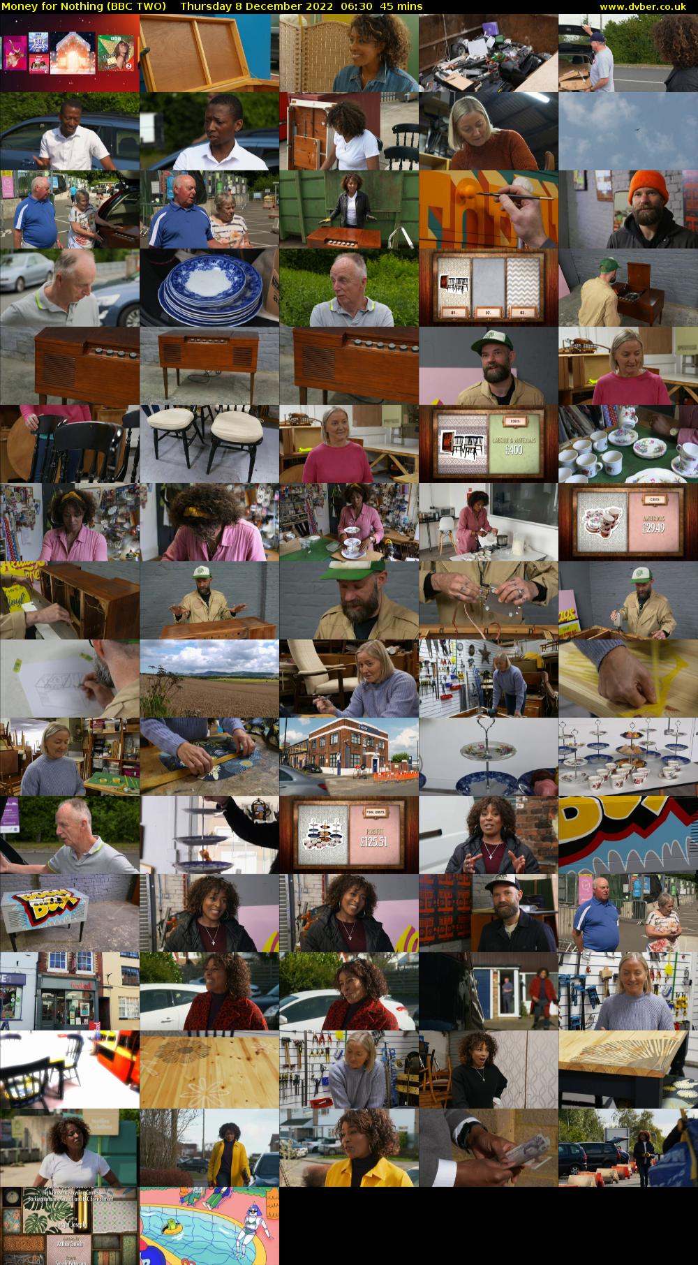 Money for Nothing (BBC TWO) Thursday 8 December 2022 06:30 - 07:15