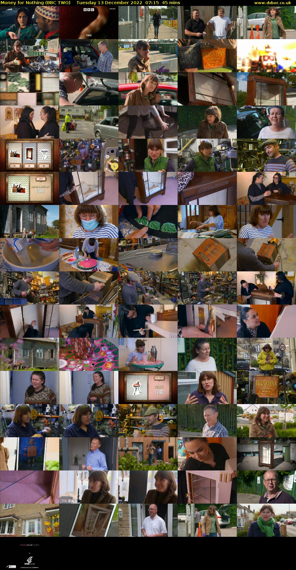 Money for Nothing (BBC TWO) Tuesday 13 December 2022 07:15 - 08:00