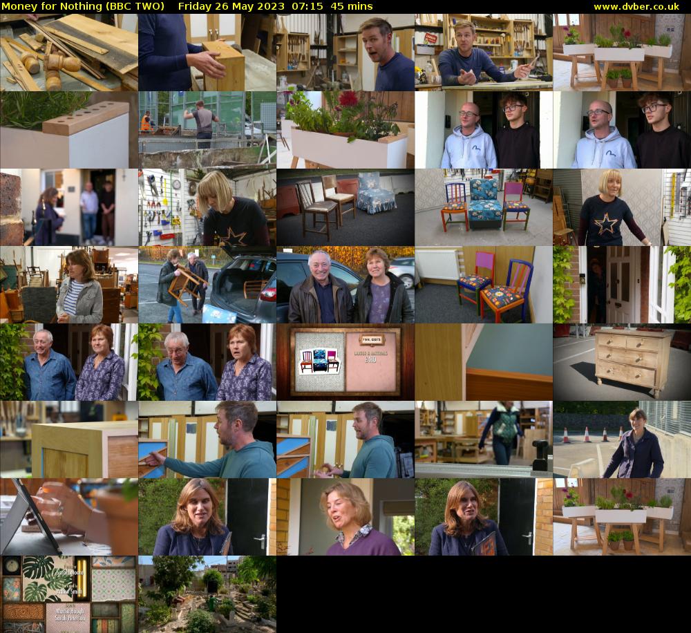 Money for Nothing (BBC TWO) Friday 26 May 2023 07:15 - 08:00