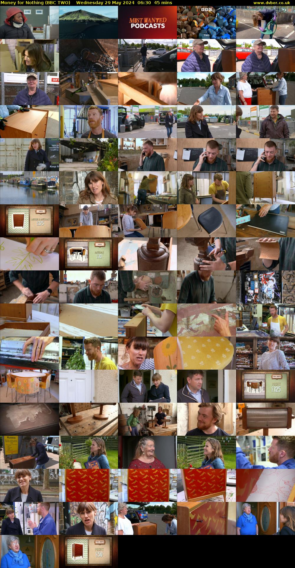 Money for Nothing (BBC TWO) Wednesday 29 May 2024 06:30 - 07:15