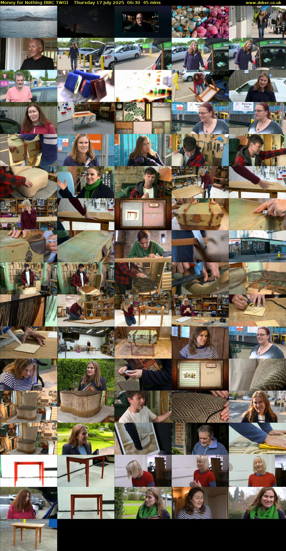 Money for Nothing (BBC TWO) Thursday 17 July 2025 06:30 - 07:15