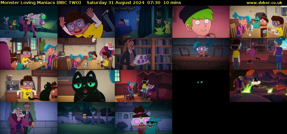 Monster Loving Maniacs (BBC TWO) Saturday 31 August 2024 07:30 - 07:40
