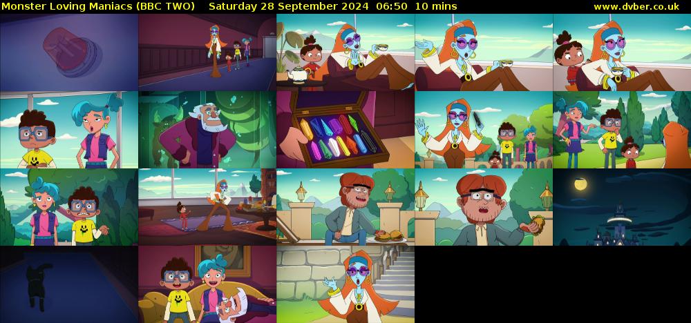 Monster Loving Maniacs (BBC TWO) Saturday 28 September 2024 06:50 - 07:00