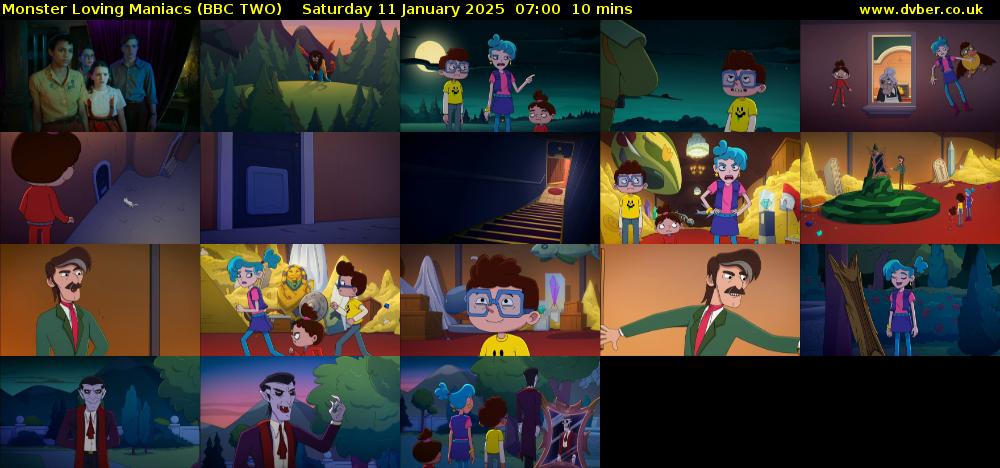 Monster Loving Maniacs (BBC TWO) Saturday 11 January 2025 07:00 - 07:10