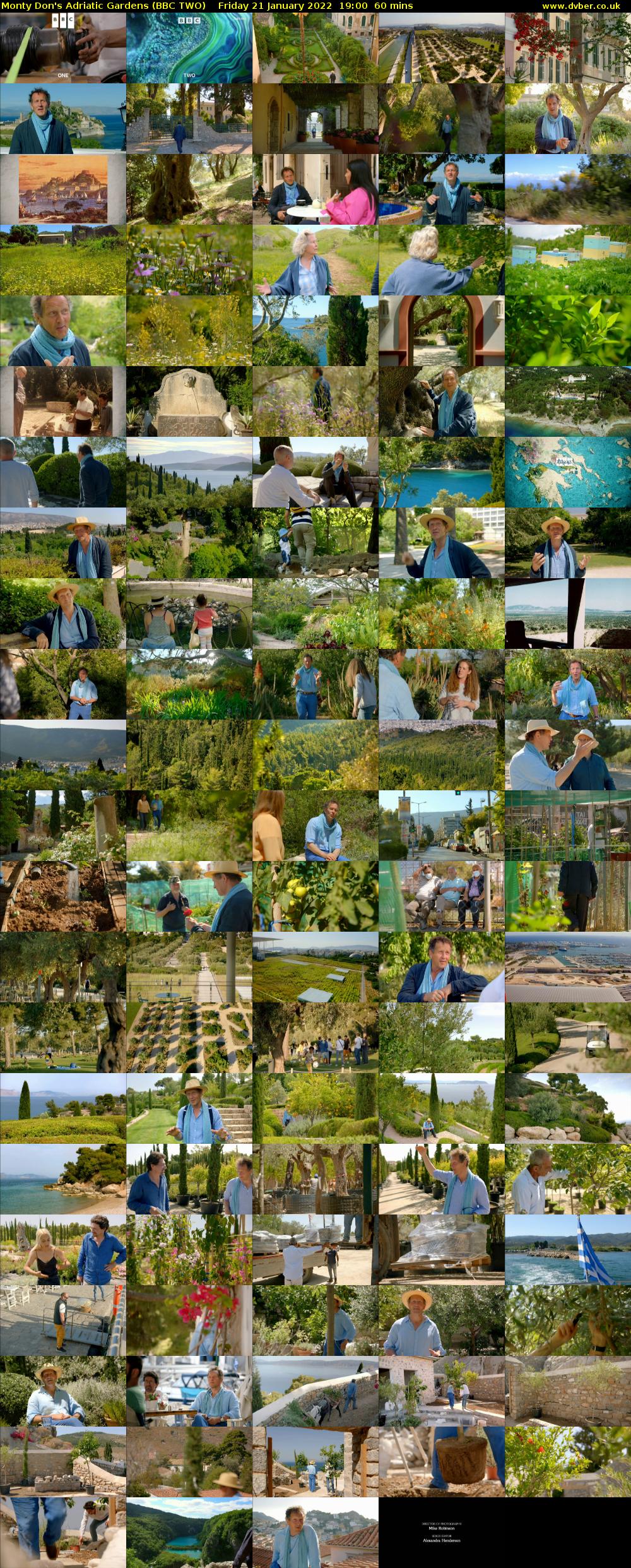 Monty Don's Adriatic Gardens (BBC TWO) Friday 21 January 2022 19:00 - 20:00