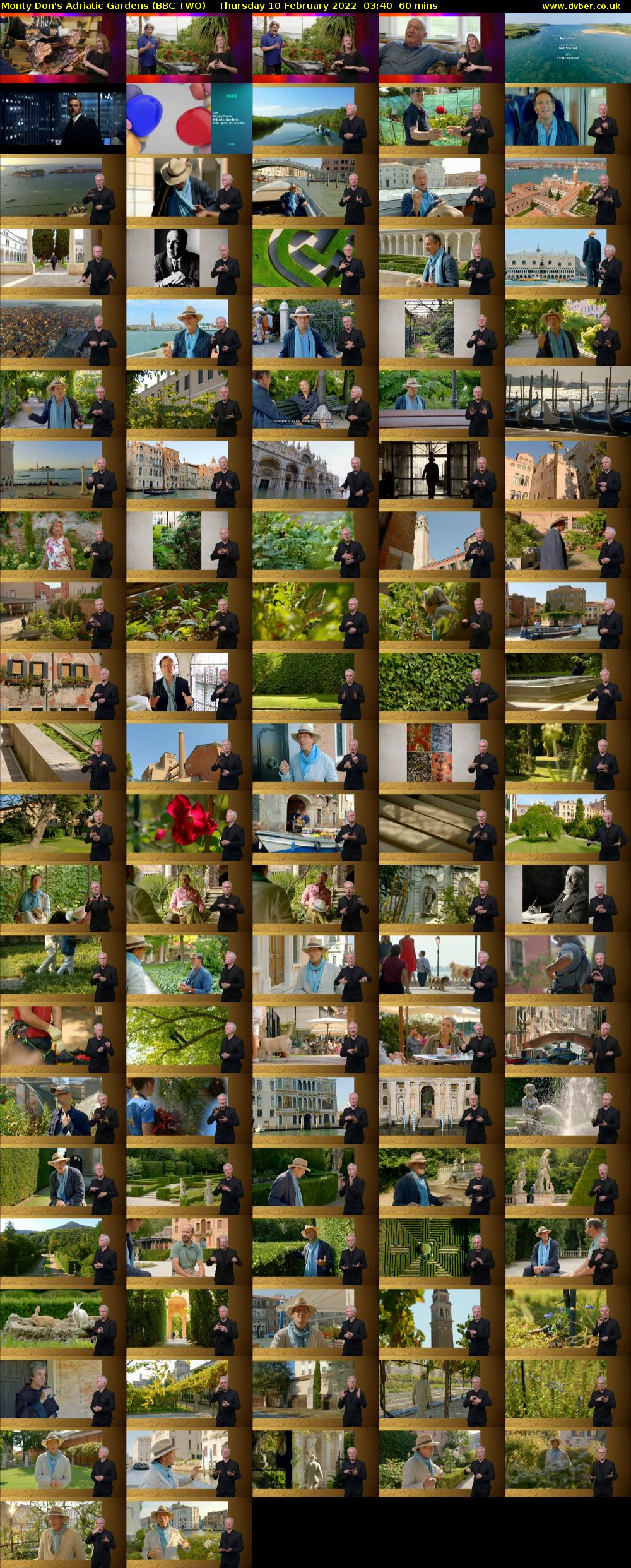 Monty Don's Adriatic Gardens (BBC TWO) Thursday 10 February 2022 03:40 - 04:40