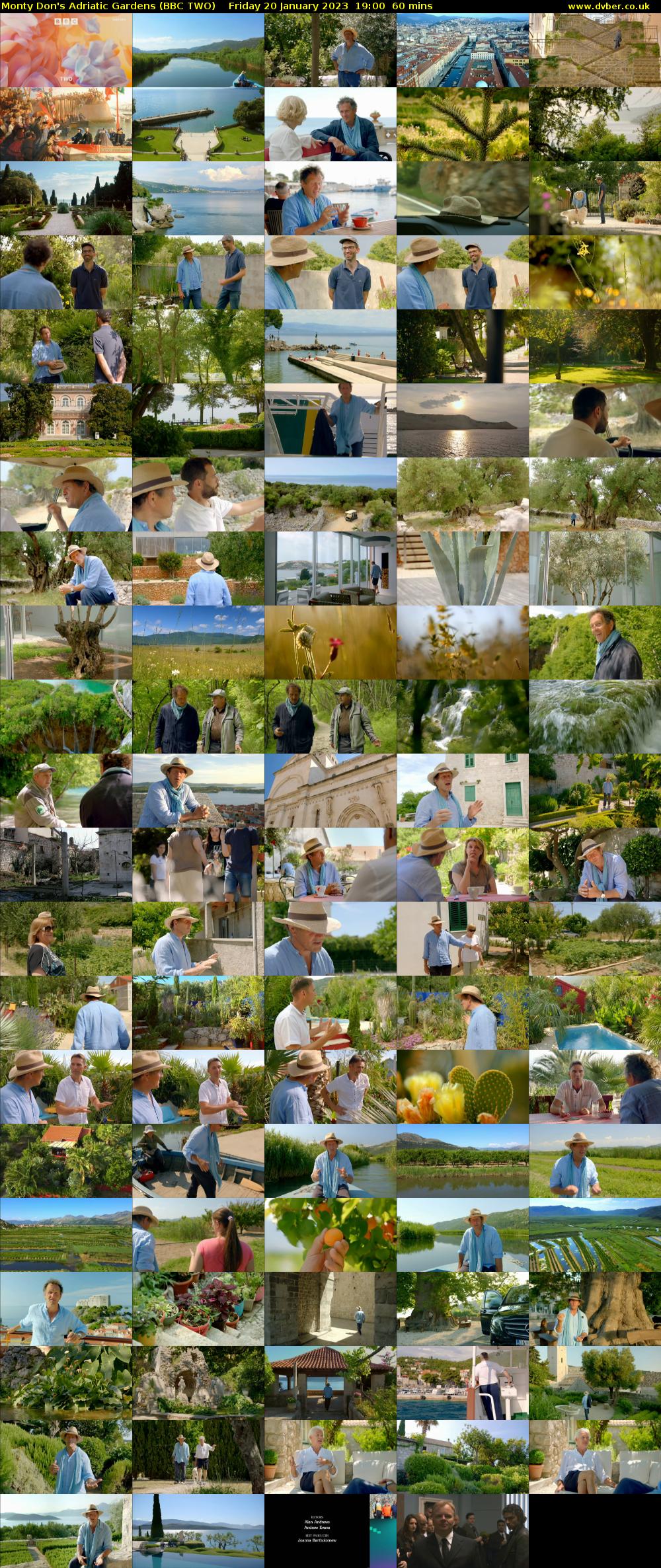 Monty Don's Adriatic Gardens (BBC TWO) Friday 20 January 2023 19:00 - 20:00