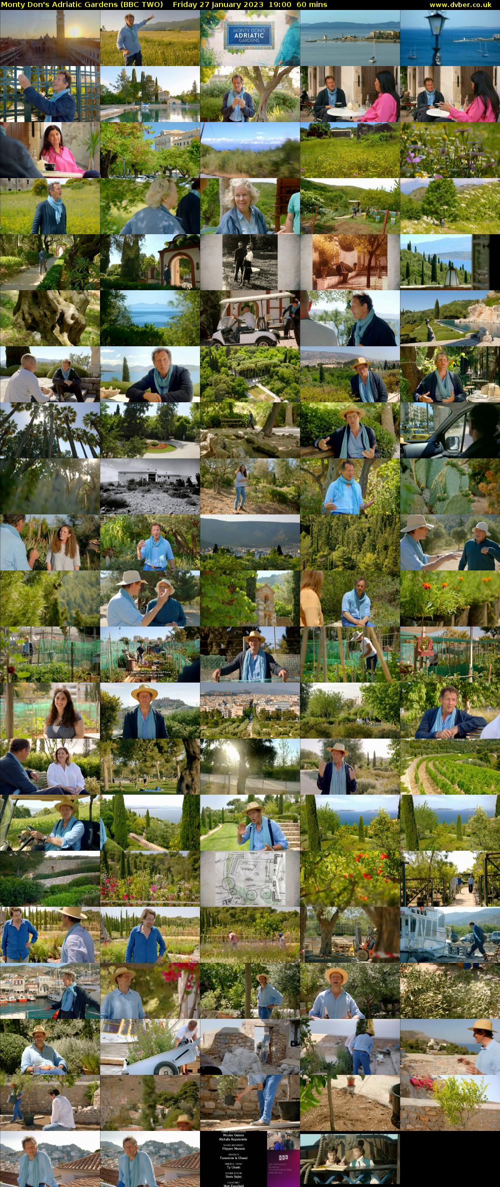 Monty Don's Adriatic Gardens (BBC TWO) Friday 27 January 2023 19:00 - 20:00