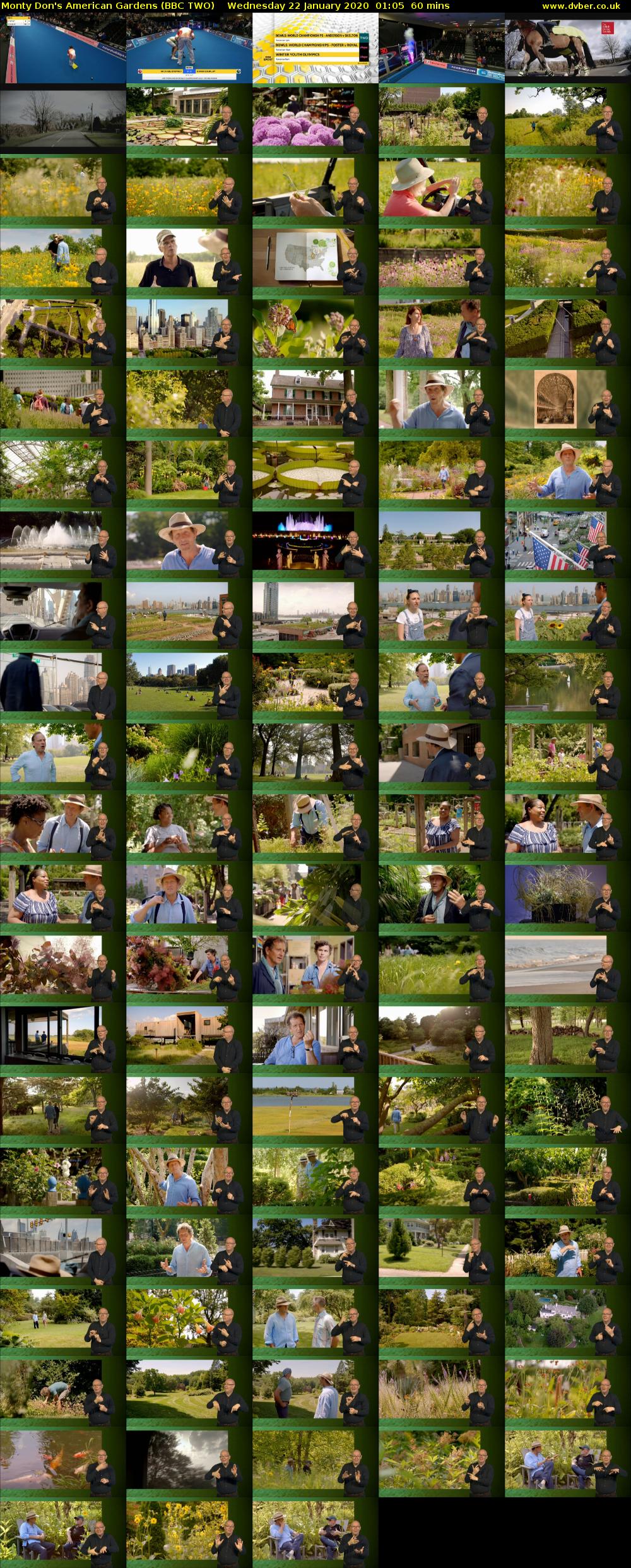 Monty Don's American Gardens (BBC TWO) Wednesday 22 January 2020 01:05 - 02:05