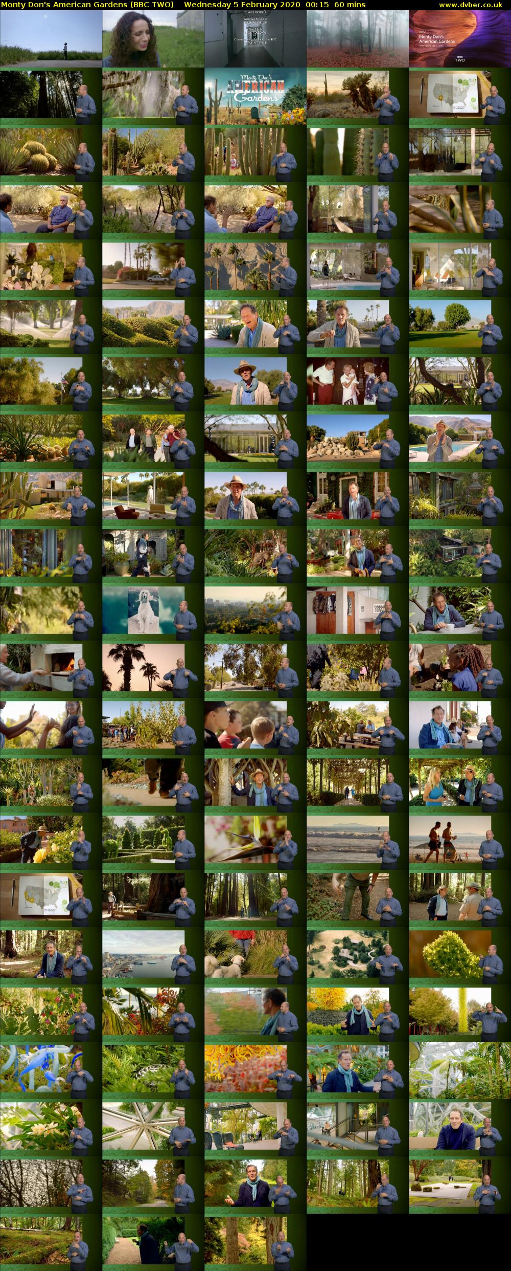 Monty Don's American Gardens (BBC TWO) Wednesday 5 February 2020 00:15 - 01:15