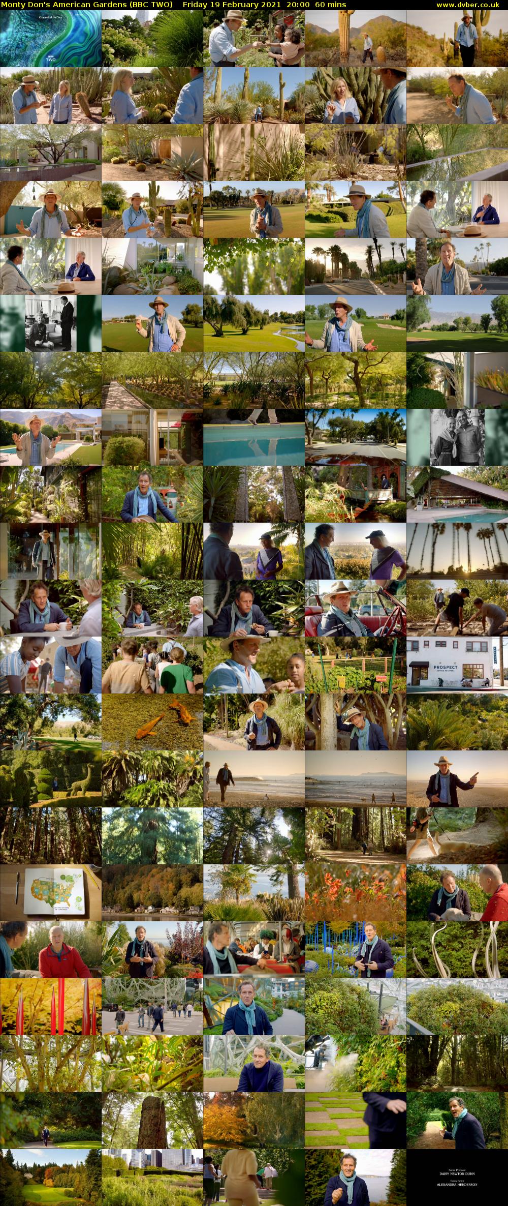 Monty Don's American Gardens (BBC TWO) Friday 19 February 2021 20:00 - 21:00