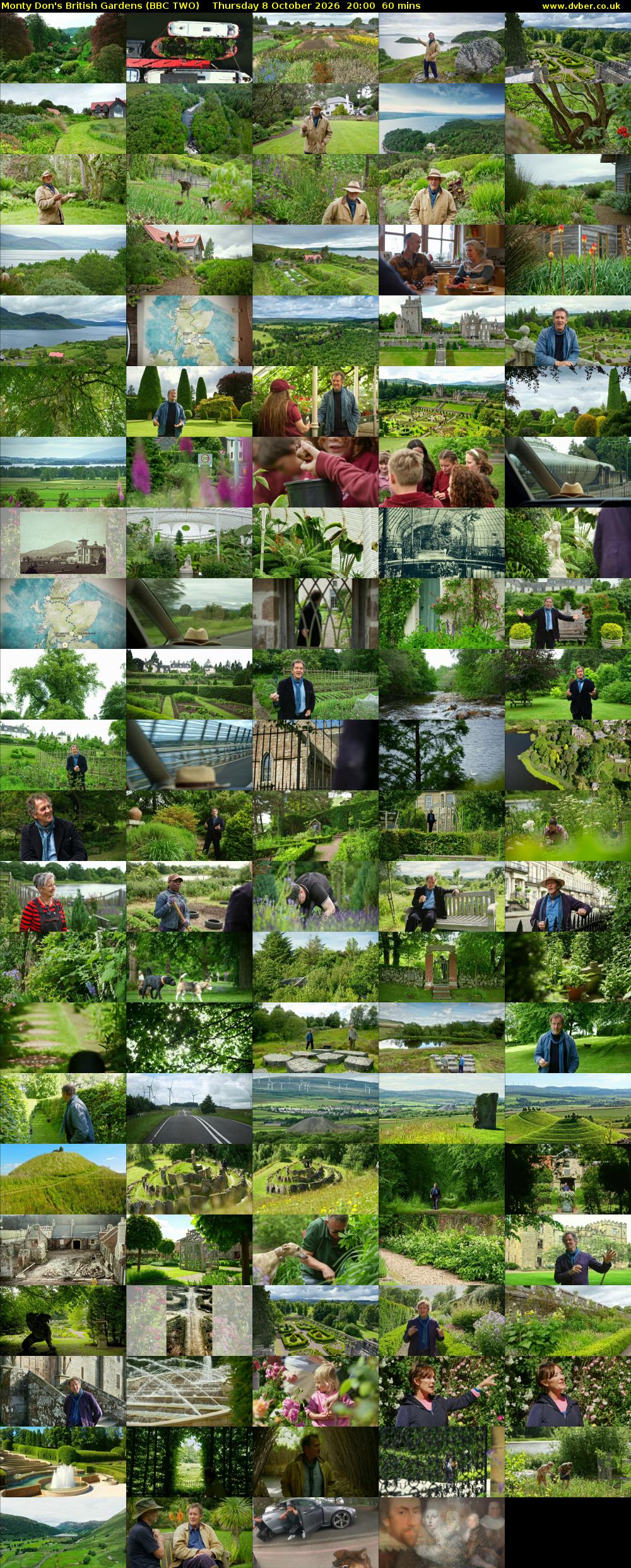 Monty Don's British Gardens (BBC TWO) Thursday 8 October 2026 20:00 - 21:00