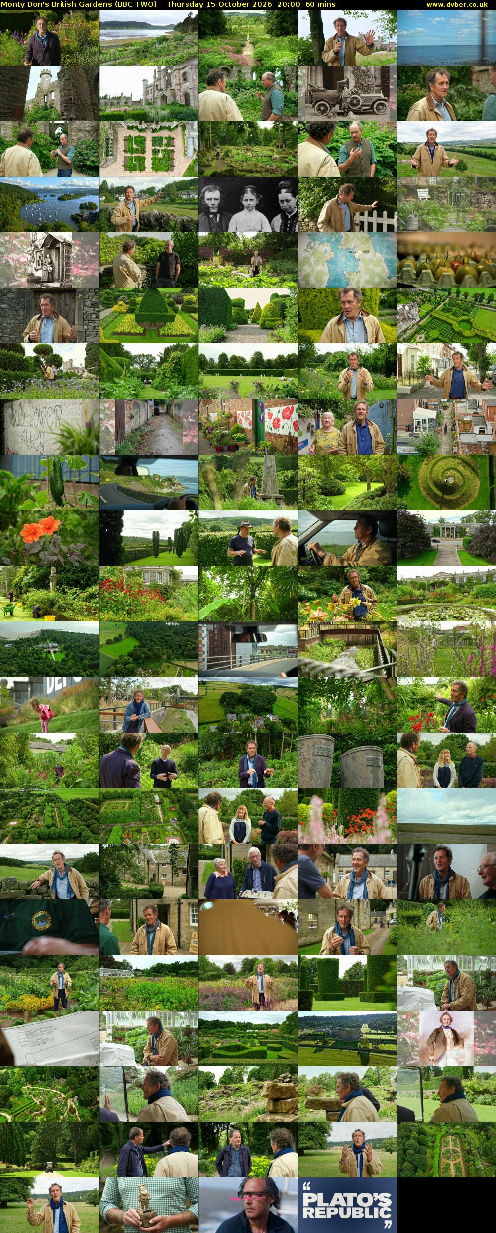 Monty Don's British Gardens (BBC TWO) Thursday 15 October 2026 20:00 - 21:00