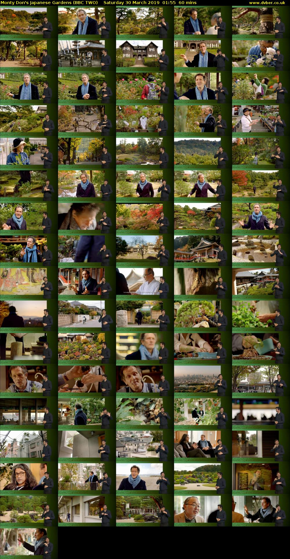 Monty Don's Japanese Gardens (BBC TWO) Saturday 30 March 2019 01:55 - 02:55