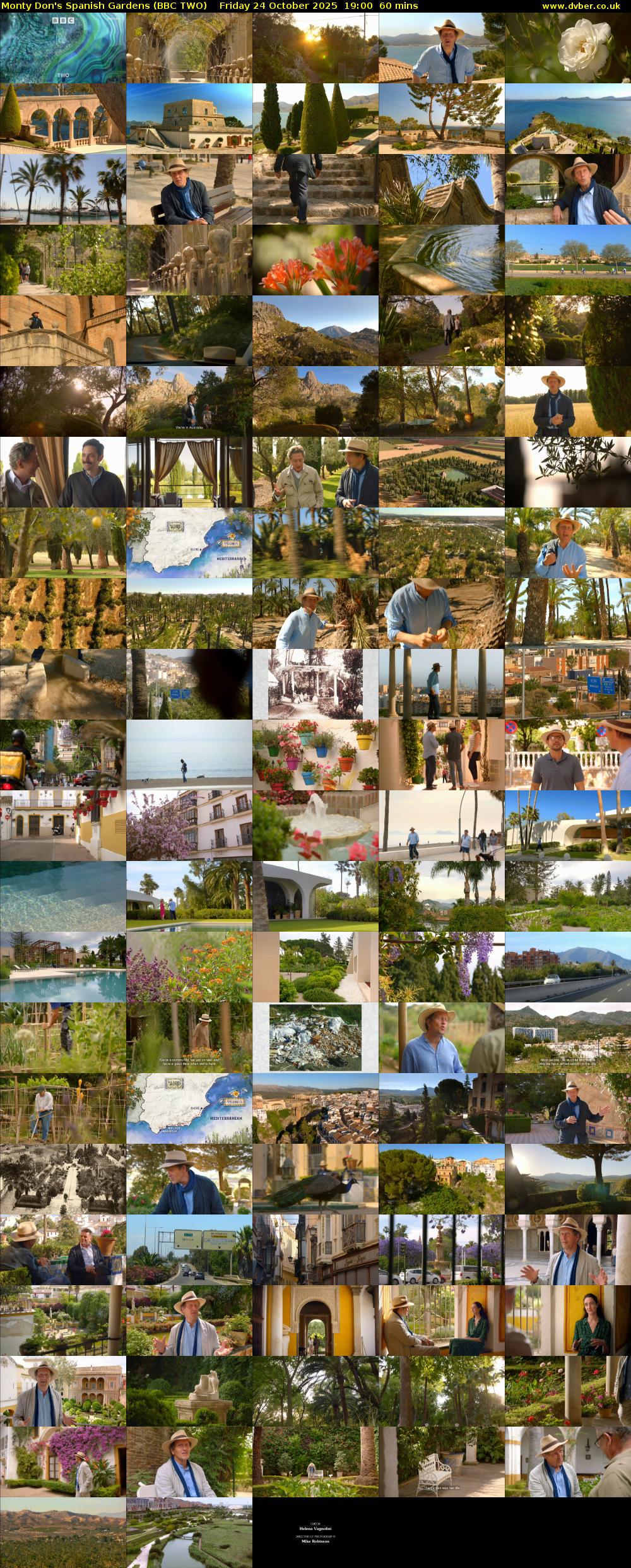 Monty Don's Spanish Gardens (BBC TWO) Friday 24 October 2025 19:00 - 20:00