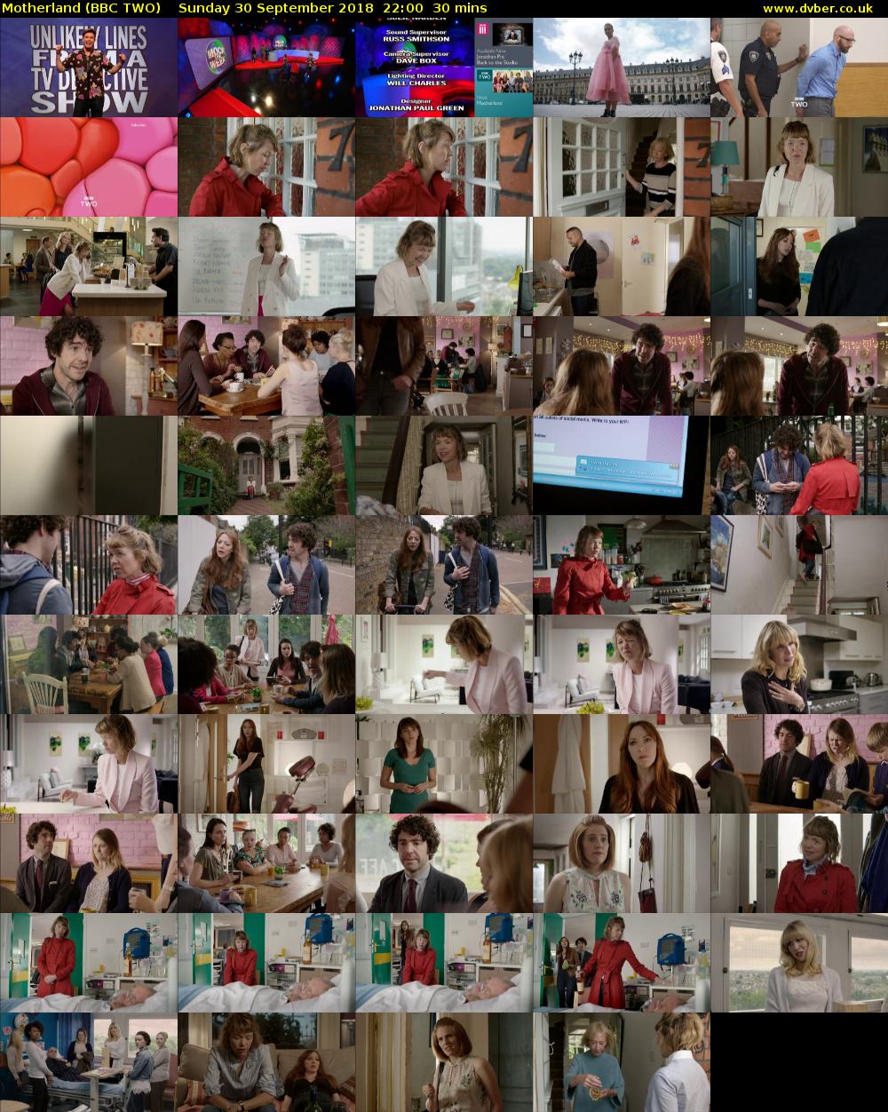 Motherland (BBC TWO) Sunday 30 September 2018 22:00 - 22:30