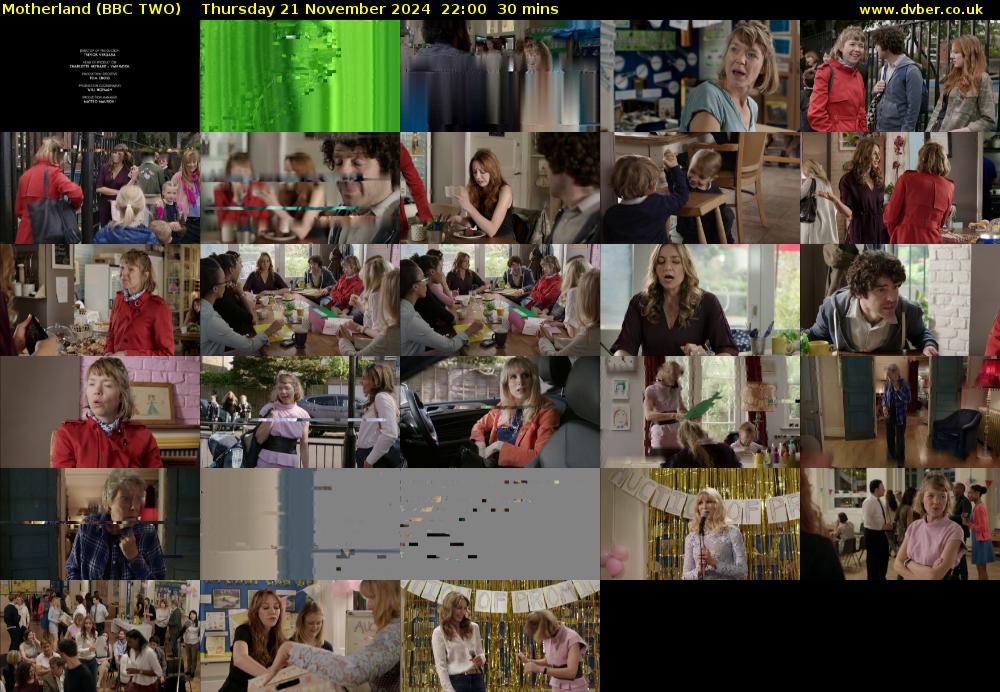 Motherland (BBC TWO) Thursday 21 November 2024 22:00 - 22:30