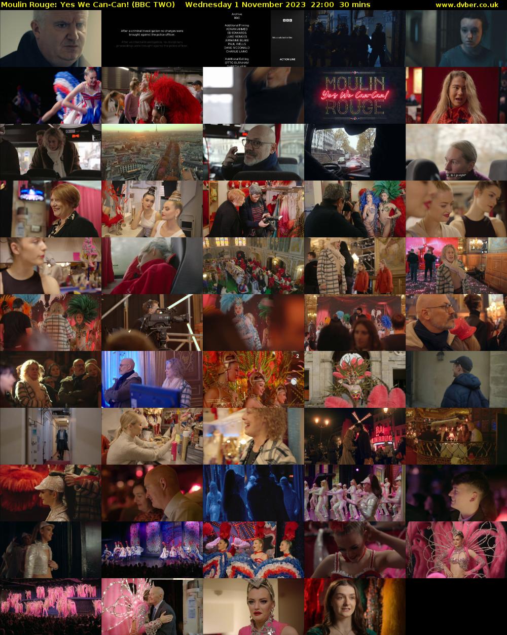 Moulin Rouge: Yes We Can-Can! (BBC TWO) Wednesday 1 November 2023 22:00 - 22:30