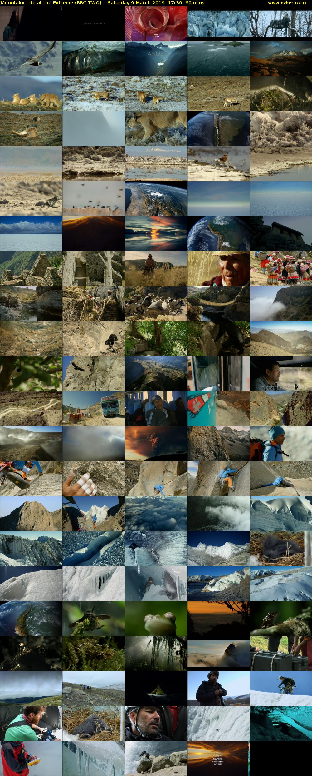 Mountain: Life at the Extreme (BBC TWO) Saturday 9 March 2019 17:30 - 18:30
