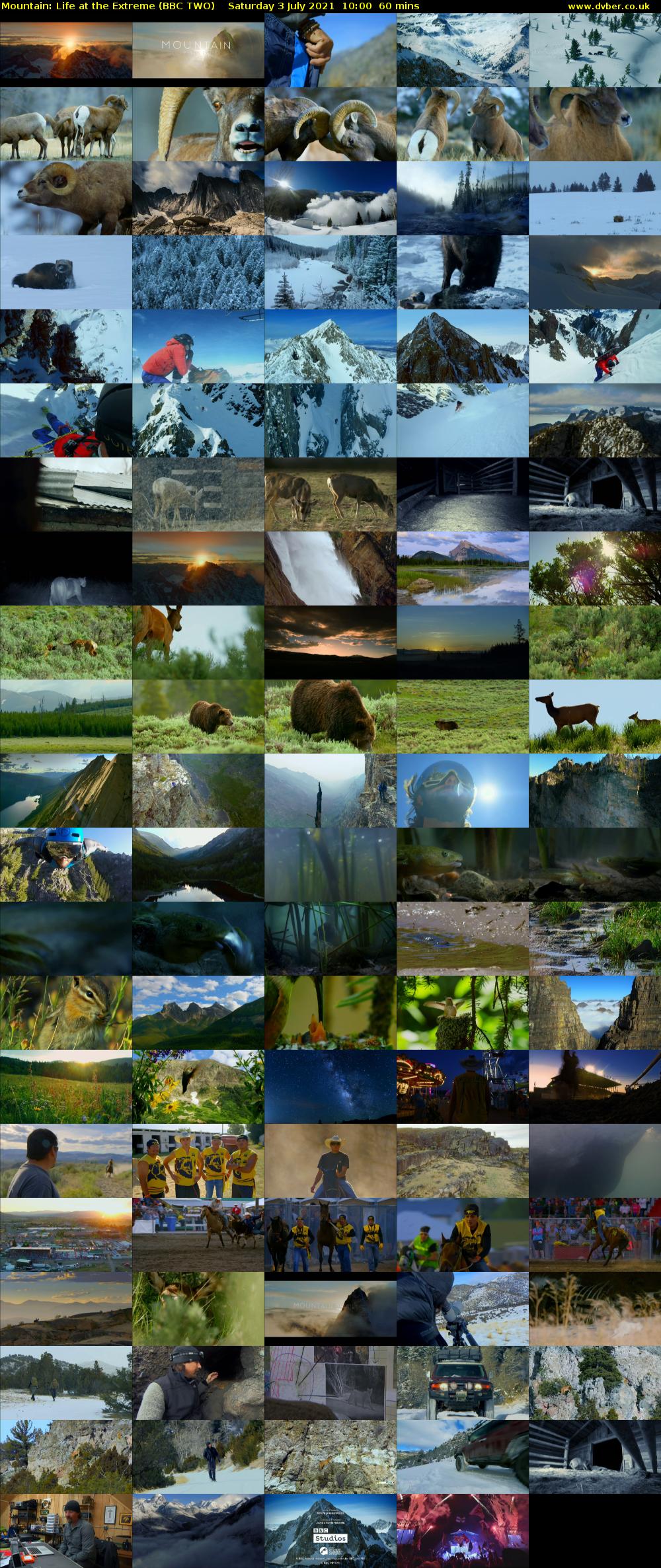 Mountain: Life at the Extreme (BBC TWO) Saturday 3 July 2021 10:00 - 11:00