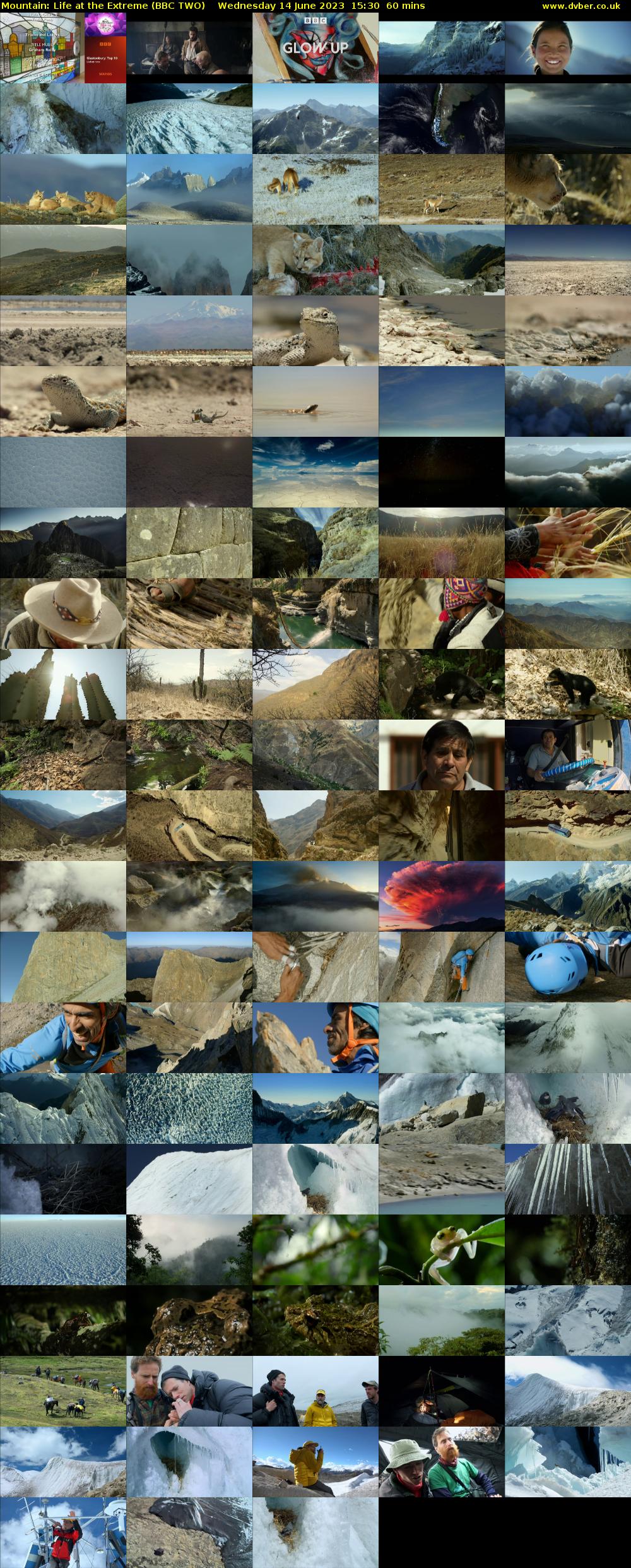 Mountain: Life at the Extreme (BBC TWO) Wednesday 14 June 2023 15:30 - 16:30