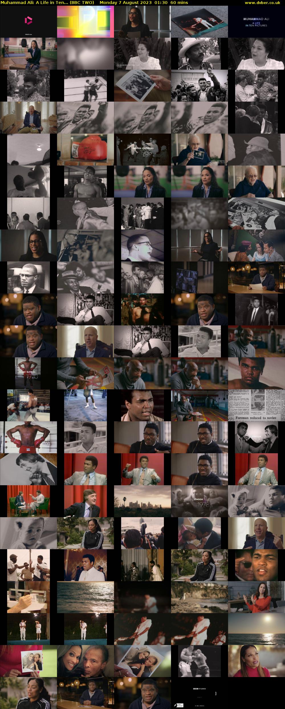 Muhammad Ali: A Life in Ten... (BBC TWO) Monday 7 August 2023 01:30 - 02:30